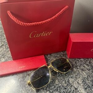 Cartier Gold Frame Sunglasses